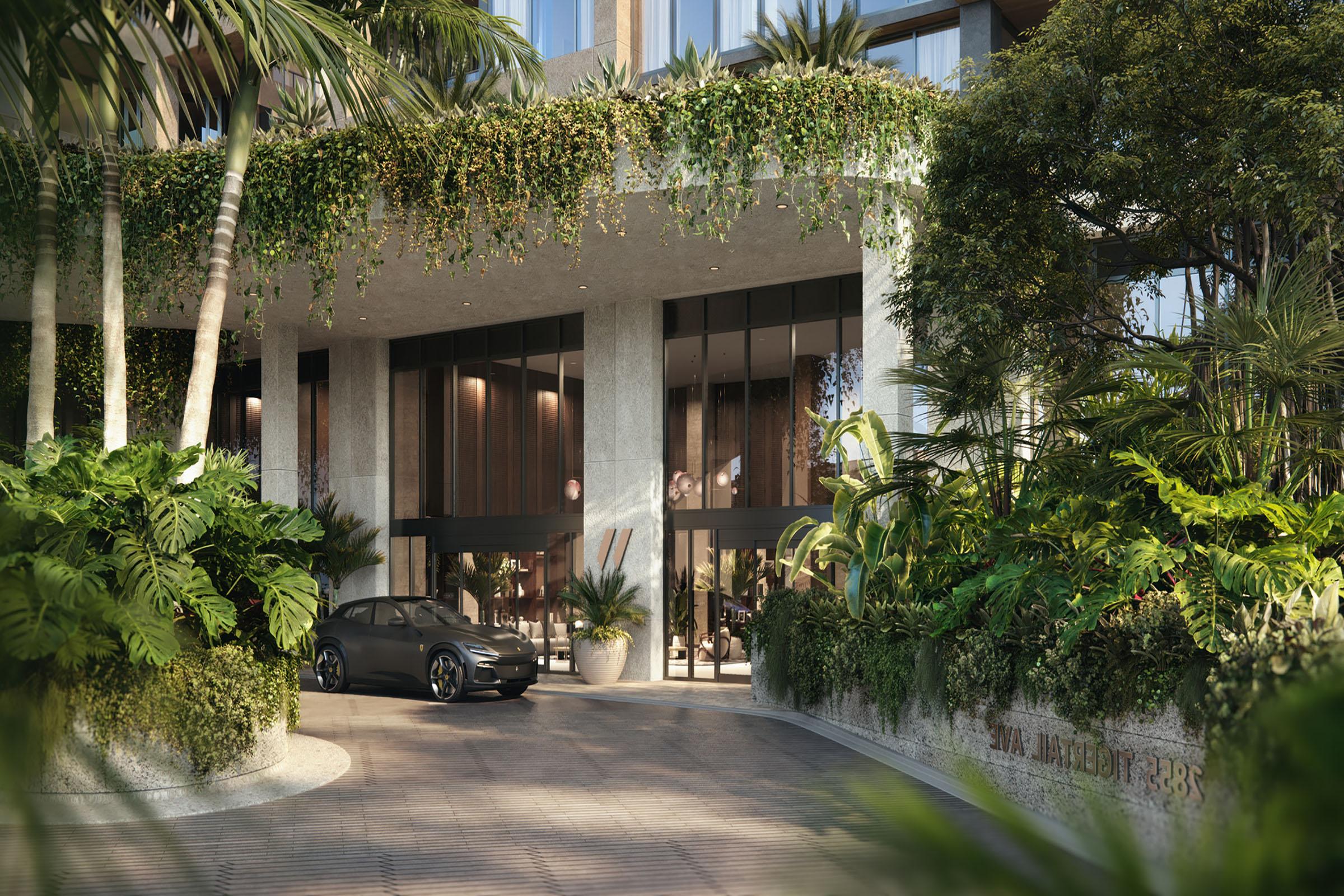 Rendering of THE WELL Coconut Grove Main Entrance